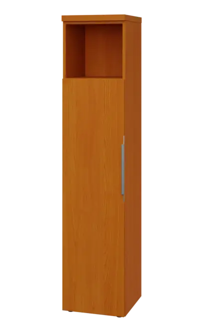 SIN 5 - 4DN kancelářská skříň, 1-dveřová/nika, levá, 1820x400x400, třešeň šumavská